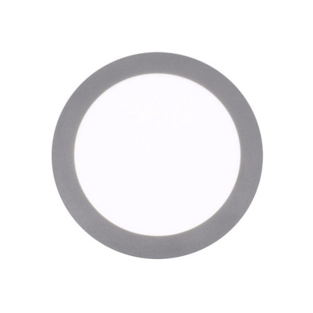 Luminária de embutir LED circular cinza de 12 cm | 6W CCT