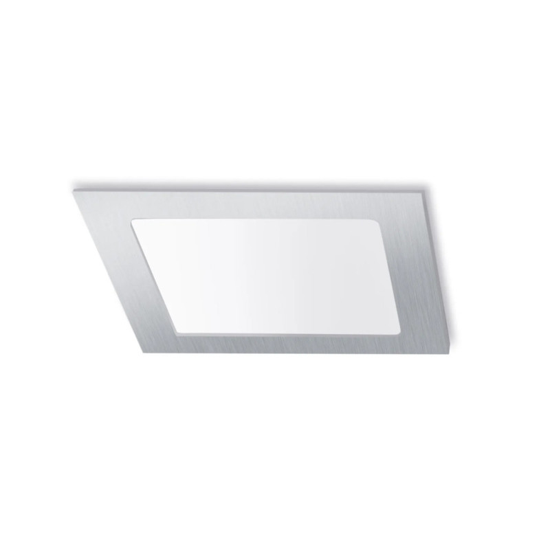 Square Recessed LED Downlight Chrome 12 x 12 cm | 6W CCT LED Spotlight