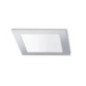 Downlight LED Empotrable Cuadrado Cromo 12 x 12 cm | Foco LED 6 W CCT