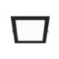 Quadratische schwarze LED-Einbauleuchte 12 x 12 cm | 24 W CCT-LED-Spot