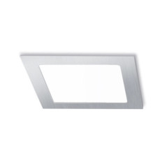 Luminária de embutir LED quadrada cromada 17 x 17 cm | Spot LED CCT de 12 W