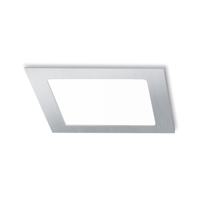 Luminária de embutir LED quadrada cromada 17 x 17 cm | Spot LED CCT de 12 W Luminária de embutir LED quadrada cromada 17 x 17 cm | Spot LED CCT de 12 W