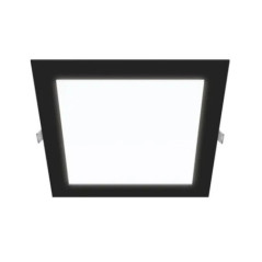 Recessed Square Black LED Downlight 22.5 x 22.5 cm | 18W CCT LED Spotlight