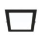 Spot encastré carré à LED noir 22,5 x 22,5 cm | 18 W CCT