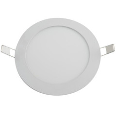 Luminária de embutir circular LED, branca, 16,5 cm | Refletor LED de 12 W, branco quente
