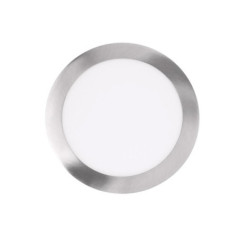 Luminária de embutir LED circular cromada de 12 cm | 6W CCT