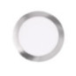 Luminária de embutir LED circular cromada de 17 cm | 12 W CCT