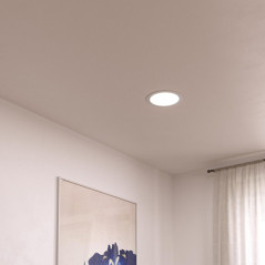 Chrome Circular Recessed LED Downlight 17 cm | 12W CCT LED spotlight
