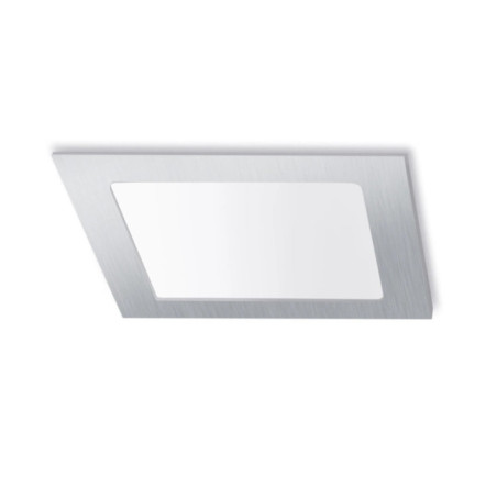 Square Recessed LED Downlight, Chrome Finish, 22.5 x 22.5 cm | 18W CCT LED Spotlight
