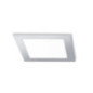 Faretto LED da incasso quadrato, finitura cromata, 22,5 x 22,5 cm | Faretto LED da 18 W CCT