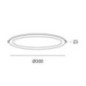Spot encastré circulaire à LED blanche 30 cm | 24 W CCT