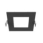 Recessed Square Black LED Downlight 12 x 12 cm | 6W CCT LED Spotlight