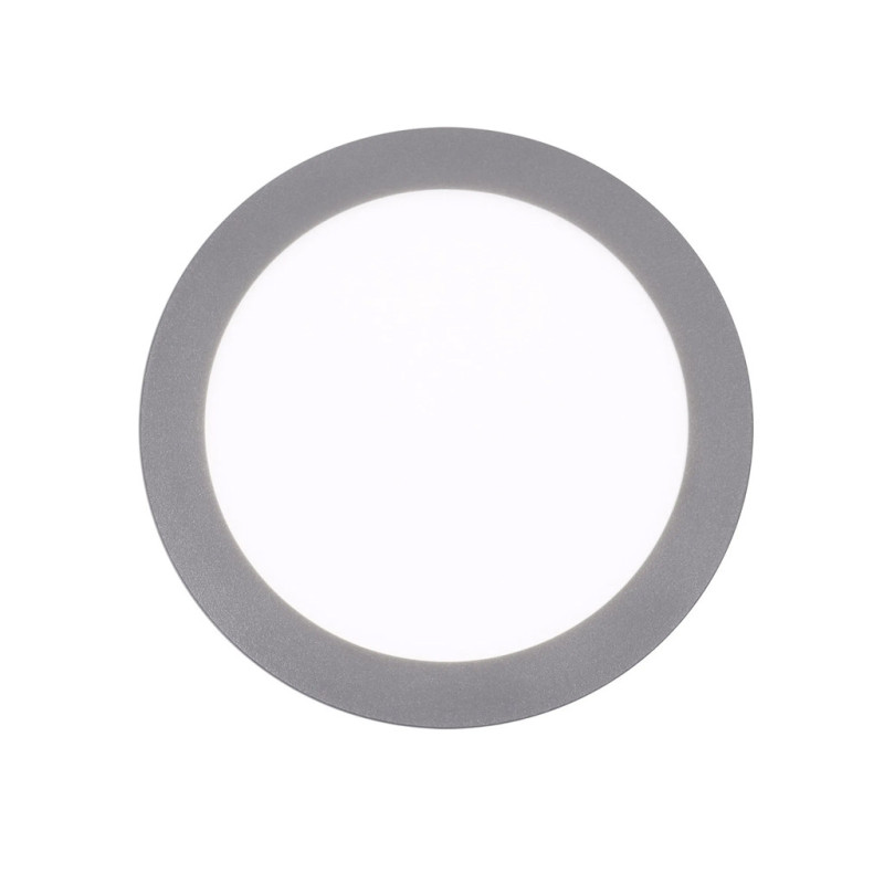 Faretto LED circolare da incasso grigio da 17 cm | Faretto LED CCT da 12 W