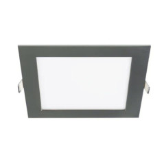 Downlight LED Empotrable Cuadrado Gris 22,5 x 22,5 cm | Foco LED 18 W CCT
