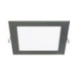 Square Recessed LED Downlight, Grey, 22.5 x 22.5 cm | 18W CCT LED Spotlight