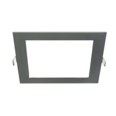 Faretto LED da incasso quadrato, grigio, 22,5 x 22,5 cm | Faretto LED da 18 W CCT