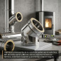 Coude à double paroi en acier inoxydable 45° 80 mm | Évacuation des gaz de combustion pour poêles à granulés et cheminées Coude à double paroi en acier inoxydable 45° 80 mm | Évacuation des gaz de combustion pour poêles à granulés et cheminées
