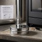 Bouchon double paroi en acier inoxydable 80 mm | Évacuation des fumées pour poêles à granulés et cheminées