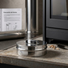 Tapón Inox Doble Pared 150 mm | Evacuación de Humos para Estufas de Pellet y Chimeneas