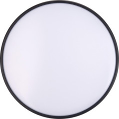 Plafón LED Circular 33 cm 18 W 1350 lm | Borde Negro | Lámpara LED de Techo
