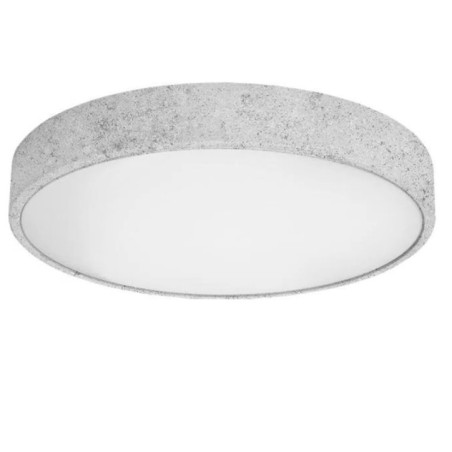 Luminária de teto circular LED de 33 cm, 18 W, 1350 lm | Borda cinza | Lâmpada de teto LED