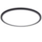 Plafonnier LED circulaire 40 cm 25 W 2700 lm | Bordure noire | Lampe de plafond LED