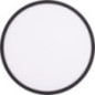 Luminária de teto circular LED de 40 cm, 25 W, 2700 lúmens | Borda preta | Lâmpada de teto LED