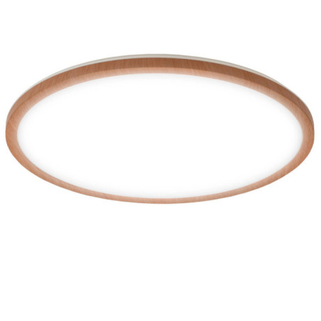 Luminária de teto circular LED 40cm 25W 2700lm | Borda de madeira | Lâmpada de teto LED