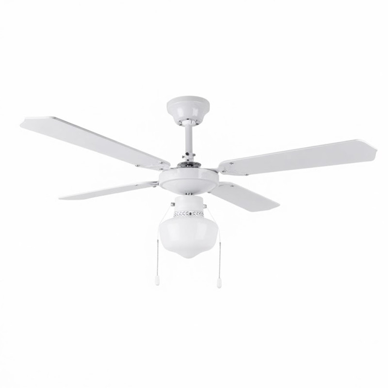 Orbegozo ceiling fan with light 105 cm | 4 reversible blades | 3 speeds | white Orbegozo ceiling fan with light 105 cm | 4 reversible blades | 3 speeds | white