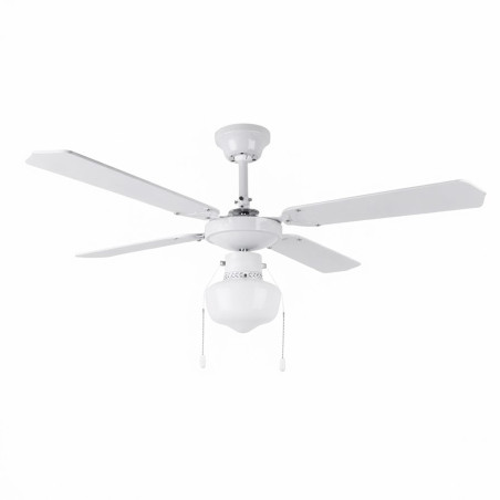 Orbegozo ceiling fan with light 105 cm | 4 reversible blades | 3 speeds | white