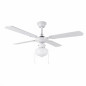 Ventilador de techo Orbegozo con luz 105 cm | 4 aspas reversibles | 3 velocidades | blanco