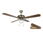 Orbegozo ceiling fan with light 60W | 4 reversible blades | Antique gold finish | 3 speeds