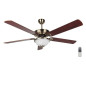 Orbegozo 142cm Ceiling Fan with Remote Control | 5 Reversible Blades | LED Light | 3 Speeds | Ideal for Living Rooms