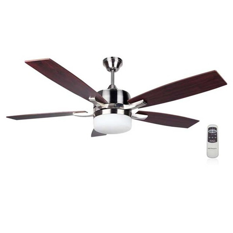 Ventilador de Techo 132cm Orbegozo con Mando a Distancia | 5 Palas | Luz LED | 3 Velocidades | Ventilación Espacios Amplios