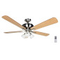 Ventilador de Techo Orbegozo con Mando a Distancia | 5 Palas Reversibles | 132 cm | Luz LED | Ideal para Habitaciones Grandes