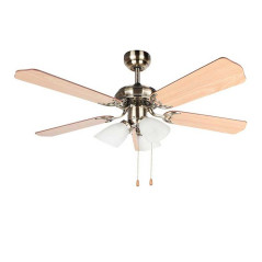 Ventilatore da soffitto Orbegozo | Luce LED | 5 pale reversibili | 105 cm | 3 velocità | Potente e silenzioso
