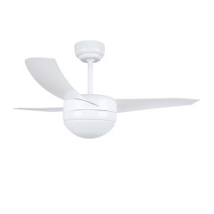 Ventilatore da soffitto Orbegozo da 105 cm con telecomando e luce, 3 pale, bianco | Potente ed elegante