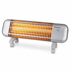 Riscaldatore al quarzo con 2 impostazioni di calore 600-1200W | Riscaldatore a tubo di quarzo | Radiatore con ruote per il trasp