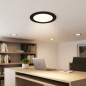 Schwarze, runde LED-Einbauleuchte 12 cm | 6 W CCT-LED-Spot