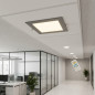 Square Recessed LED Downlight, Grey, 17 x 17 cm | 12W CCT LED Spotlight
