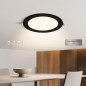 Downlight LED Empotrable Circular Negro 30 cm | Foco LED 24 W CCT