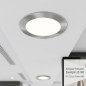 Spot LED encastré circulaire chromé 22,5 cm | 18 W CCT