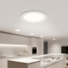 Recessed Circular White LED Downlight 12cm | 6W LED Spotlight Neutral White