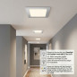 Downlight LED Empotrable Cuadrado Cromo 12 x 12 cm | Foco LED 6 W CCT