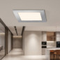 Faretto LED da incasso quadrato cromato 17 x 17 cm | Faretto LED 12W CCT
