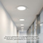 Recessed Circular White LED Downlight 16.5 cm | 12W LED Spotlight Neutral White