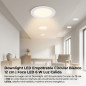 Downlight LED Empotrable Circular Blanco 12 cm | Foco LED 6 W Luz Calida Downlight LED Empotrable Circular Blanco 12 cm | Foco LED 6 W Luz Calida