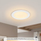 Recessed Circular LED Downlight, White, 12 cm | 6W LED Spotlight, Warm Light