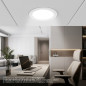Luminária de embutir circular LED branca de 12 cm | Refletor LED branco frio de 6 W