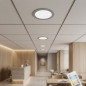 Gray Circular Recessed LED Downlight 22.5 cm | 18W CCT LED spotlight